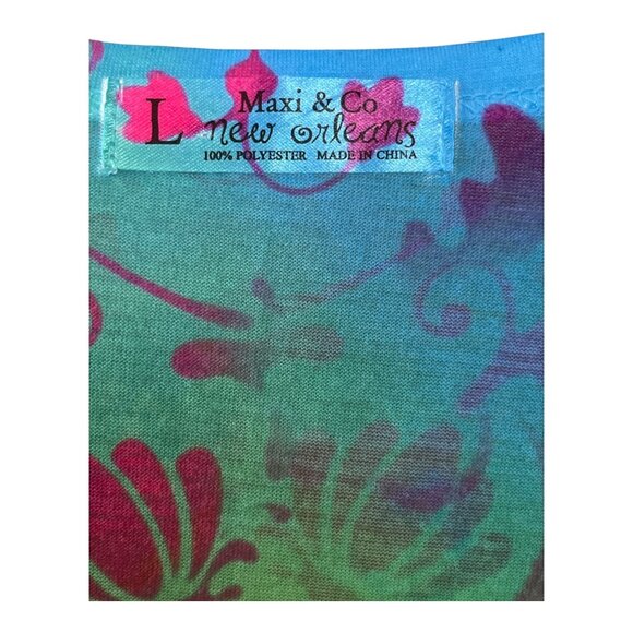 Maxi & Co New Orleans Rainbow French Quarter Graphic Top Women’s Size L - Picture 2 of 4